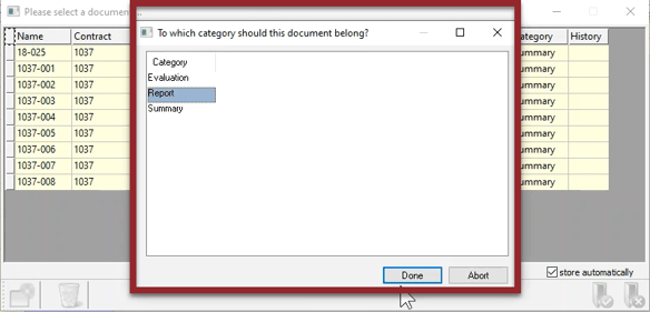 Document Vault - Categorize