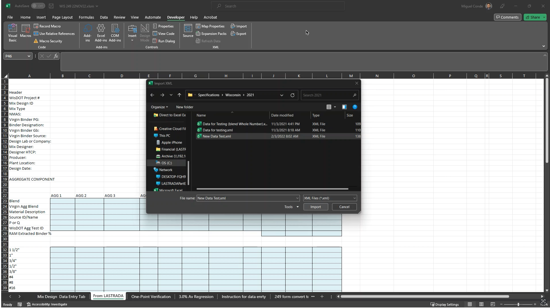 New HMA Excel Export Button
