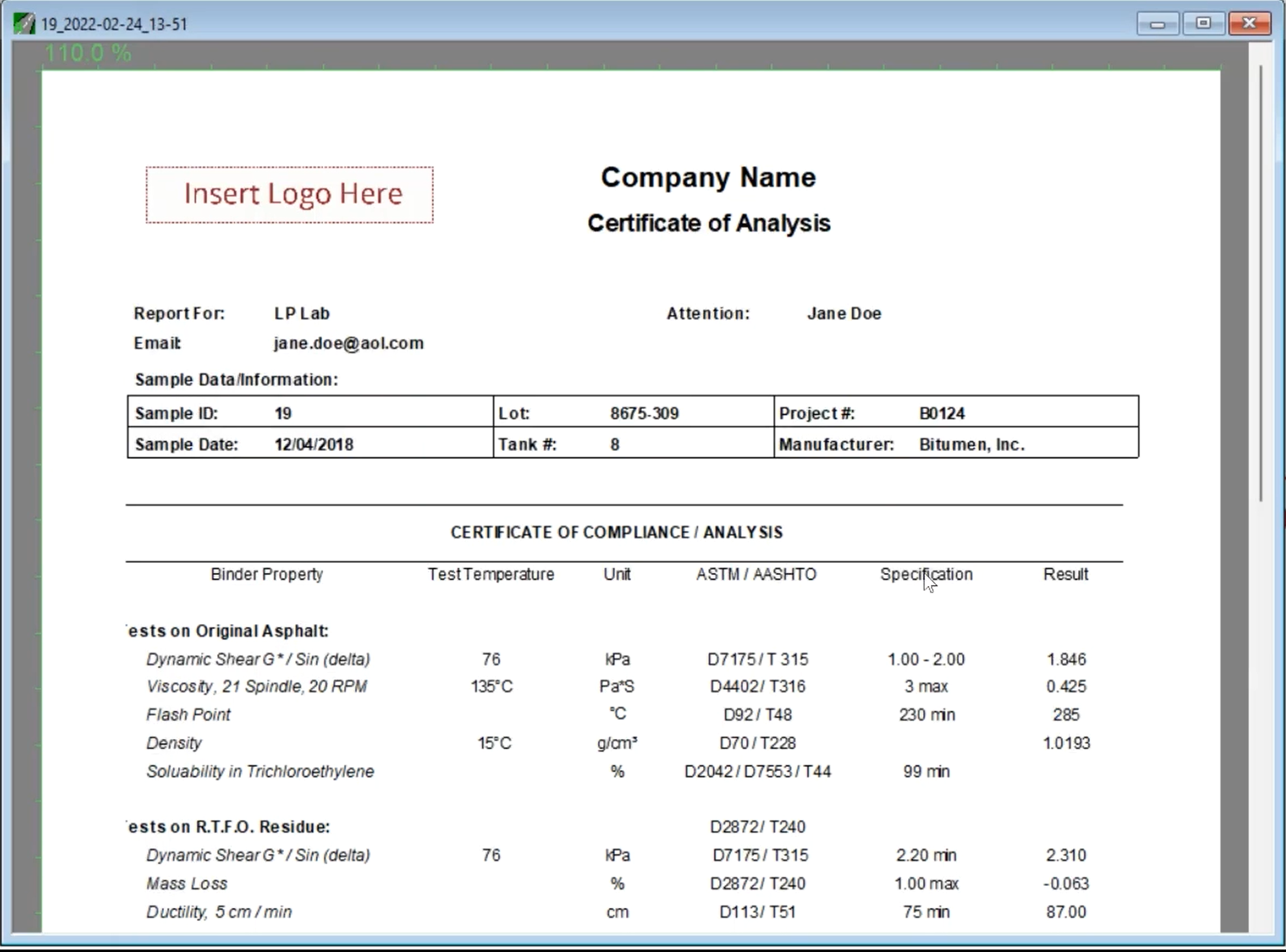 Software Template visual