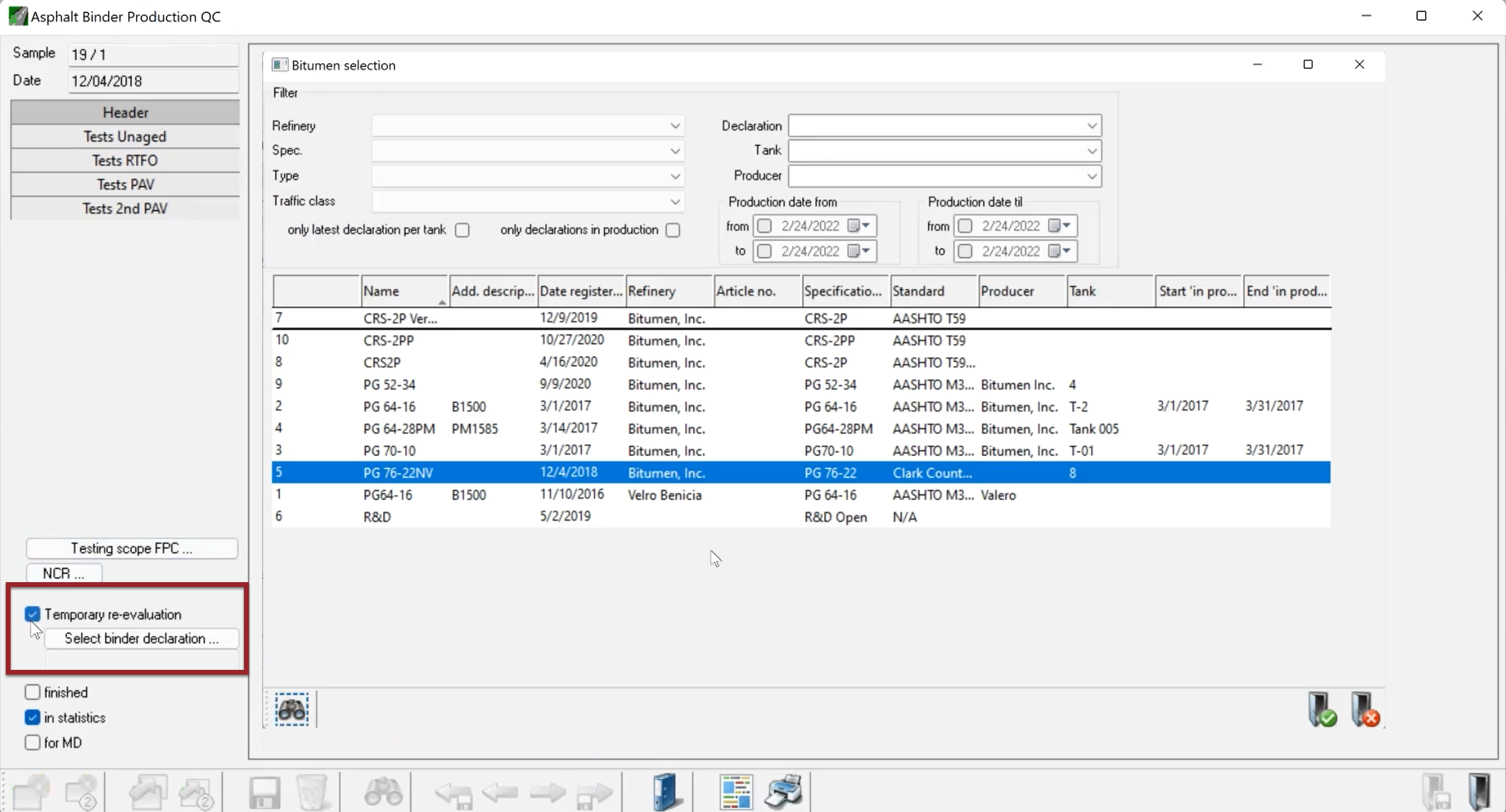 Compare and Reports Results Visual